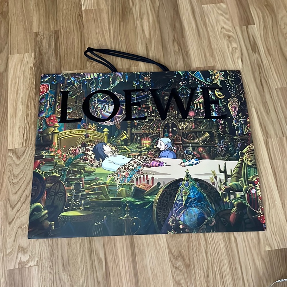 New Loewe x Studio Ghibli Howl’s Moving Castle Limited Shopper Paper Bag